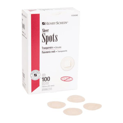 Bandage Spot Sheer 7/8" Flexible Flesh Not Made With Natural Rubber Latex 100/Bx, 150 BX/CA - Surgical Supplies NY