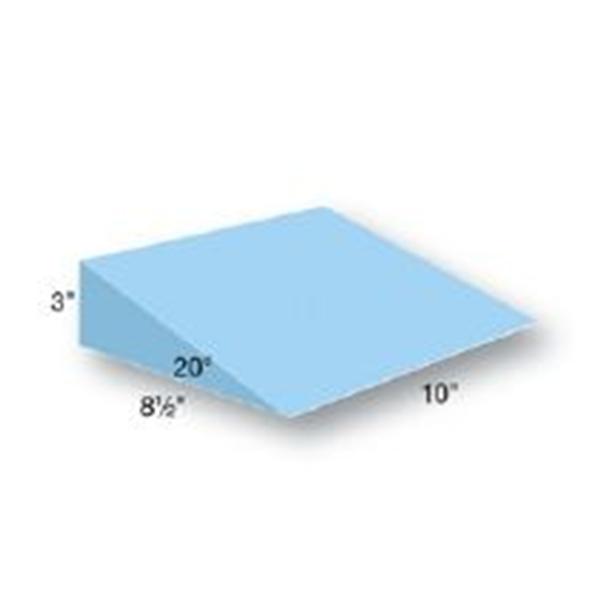 Wedge Positioning 20 Degree Foam Blue Vinyl Cover 8.5x10x3" Ea