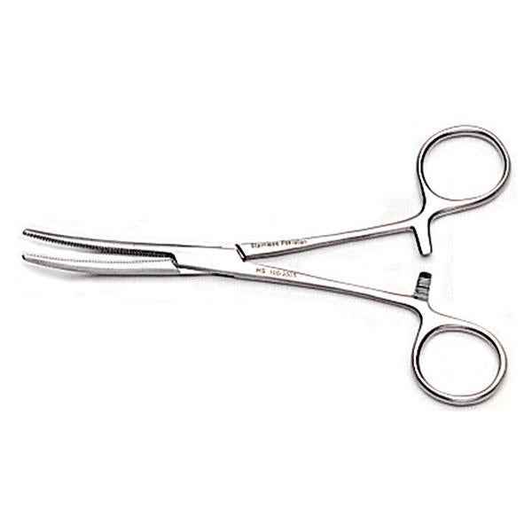 Surgical Hemostat 6.25 in Rochester-Pean Curved Standard Stainless Steel Each