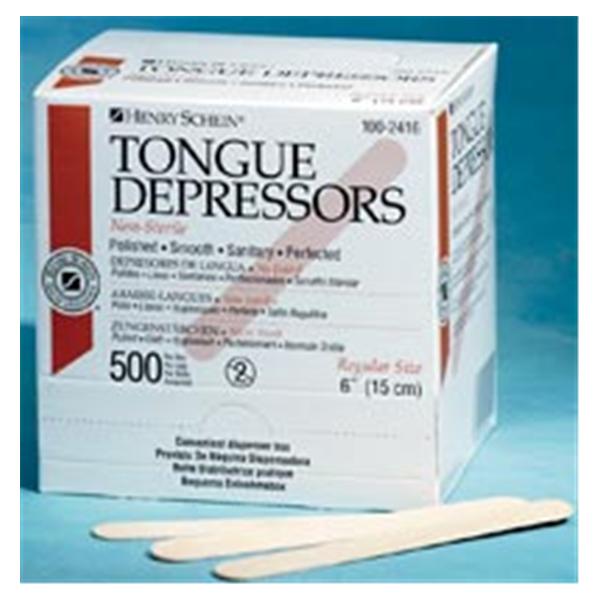 Tongue Depressor Wood Sterile Adult 100/Bx, 10 BX/CA