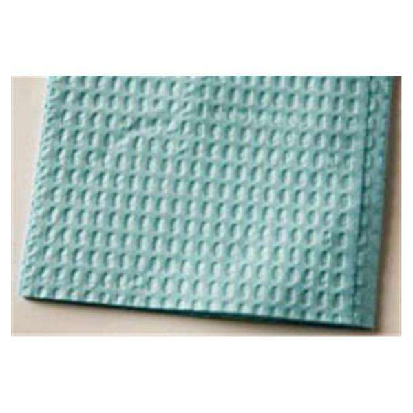 Bib Towel TIDI Ultimate Waffle 13 in x 18 in Blue 3 Ply Tissue / Poly 500/Ca