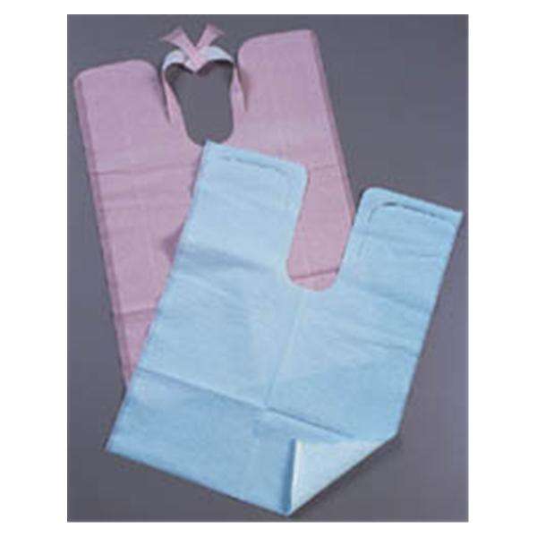Bib TIDI Chainless 18 in x 25 in Blue Tissue / Poly 250/Ca