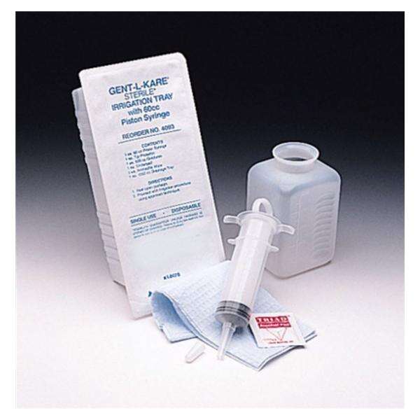 Irrigation Tray Set Gent-L-Kare Polypropylene 60cc 20/Ca