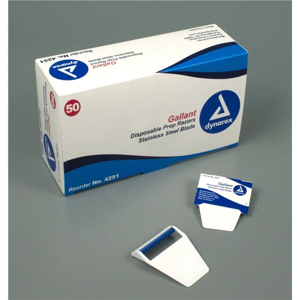 Razor Shave Prep Gallant SS Disposable 50/Pk