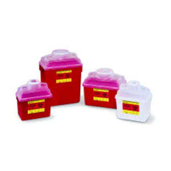 Container Sharps 6gal Plastic Red/Clear Ea, 12 EA/CA