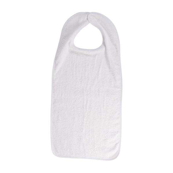 Bib 17.75 in x 26.5 in White Terrycloth 12/Pk