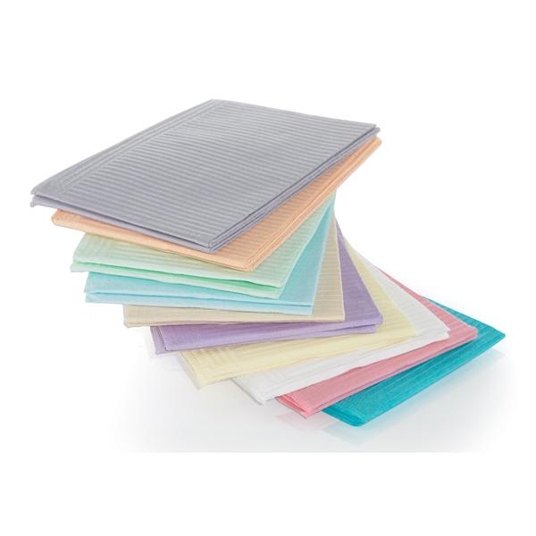 Bib Dental SafeBasics 6.5 in x 4.5 in White 2 Ply Tissue / Poly 500/Ca