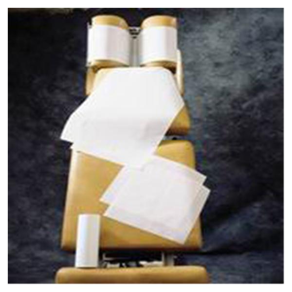 Cover Chiropractic Headrest 12.5 in x 125 Feet White Crepe 12/Ca