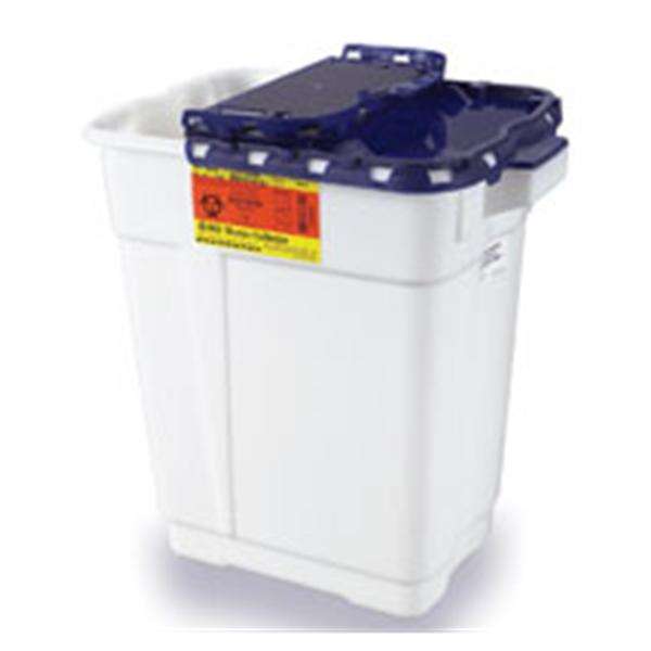 Container Sharps 9gal Large Plastic Blue/White 8/Ca