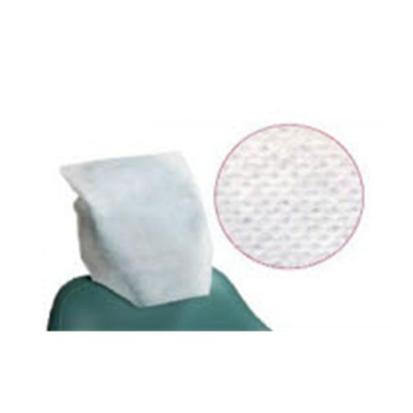 Cover Headrest 13 in x 13 in White Tissue / Poly 500/Ca