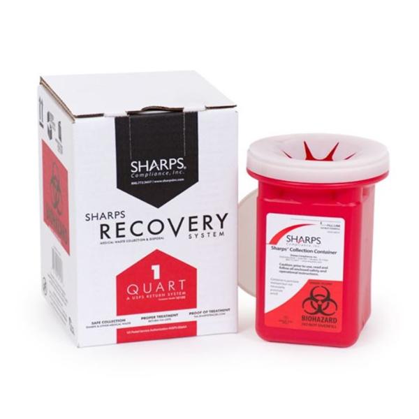 Mailer System Recovery 1qt Plastic Red Ea