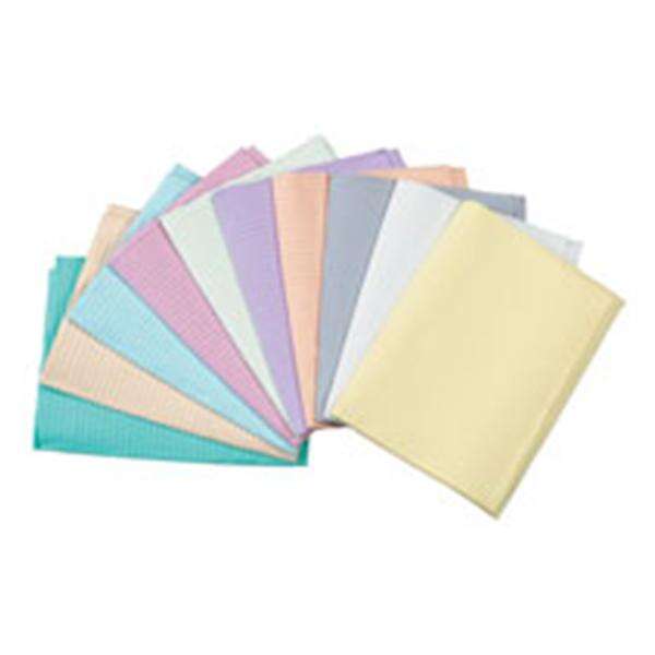 Towel Patient Advantage Plus 18 in x 13 in Aqua 3 Ply Tissue / Poly 500/Ca