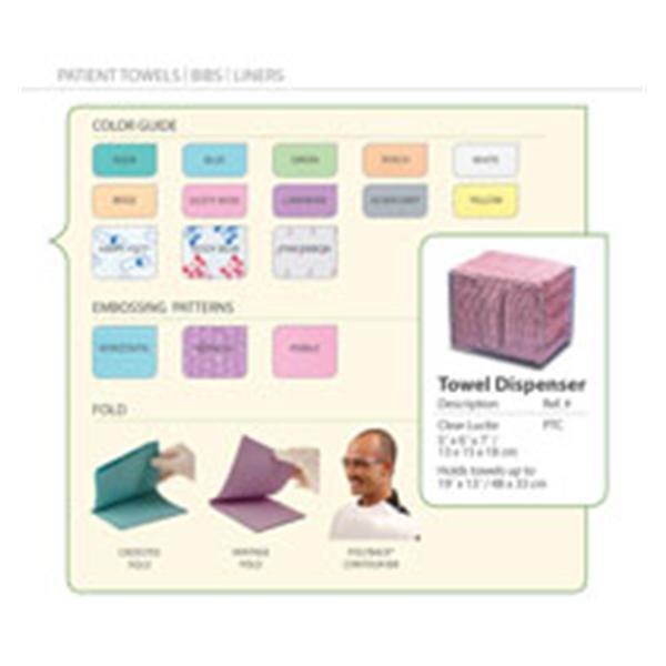 Towel Professional 19 in x 13 in Slvr/Gry 3 Ply Extra Heavy Tissue / Poly 500/Ca