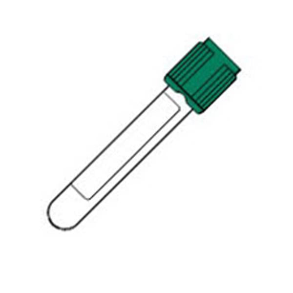 Tube Venous Blood Collection Vacutainer 2.0mL 13x75mm Gls Sod Hep 30 Grn 1000/Ca