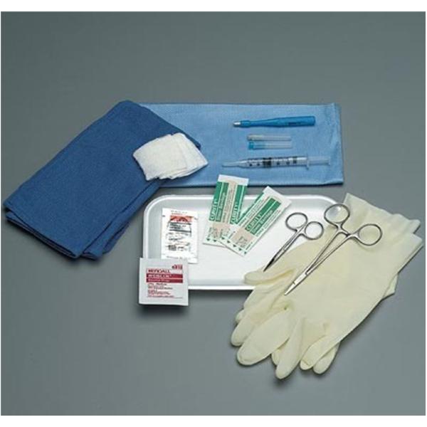 Tray Biopsy Punch With Gloves/4mm Biopsy Punch/Needle/Syringe 25/Case