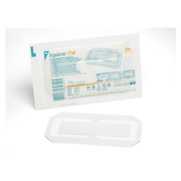 Dressing Island Tegaderm +Pad Flm 3.5x8 Strl NAdhr Transparent Abs LF 4X25/Case