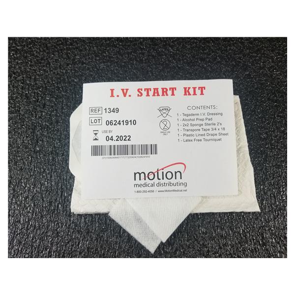 Kit IV Starter With Gauze/Tourniquet Latex Sterile 100/Ca