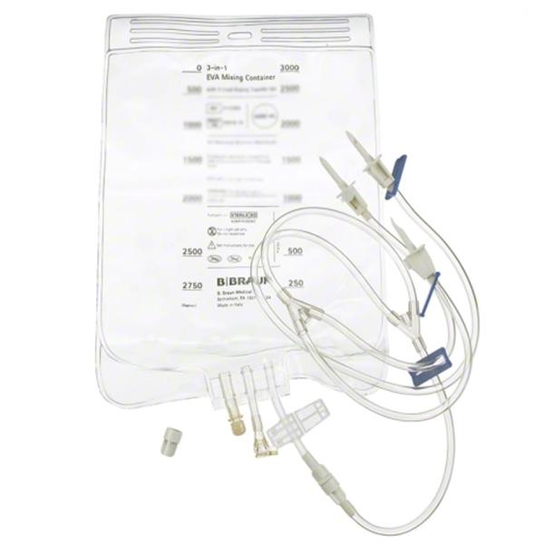 Gravity Mixing Container EVA 3-Lead Vented 40/Case