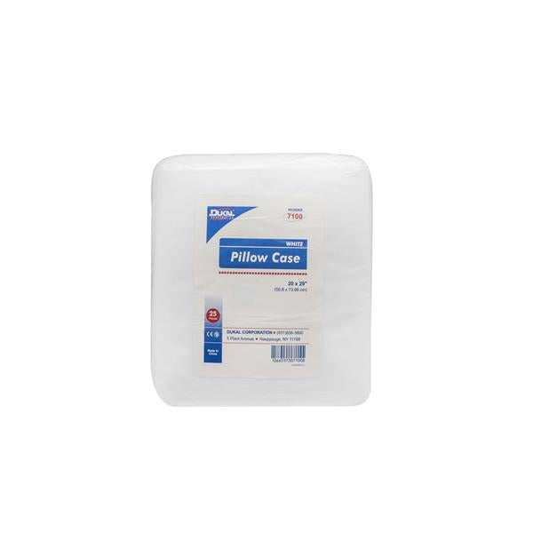 Pillowcase 20 in x 29 in Tissue / Poly White 100/Ca