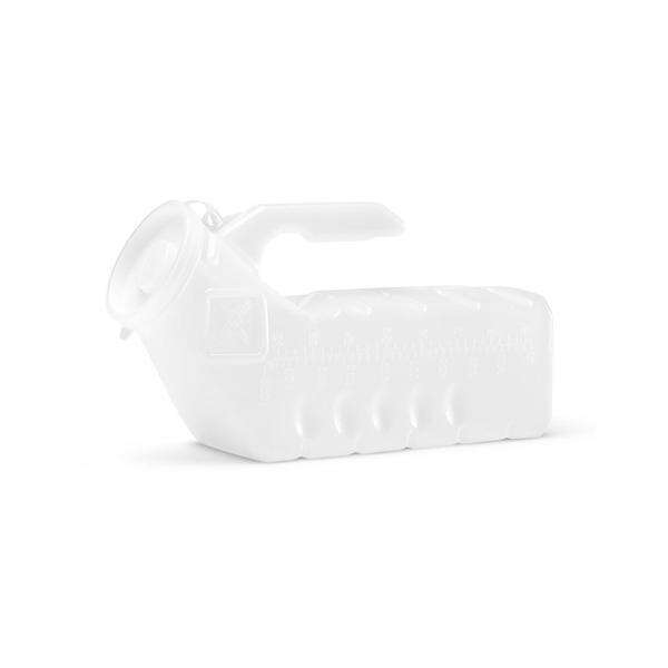 Urinal Patient 32oz Translucent Plastic Male With Lid 48/Ca