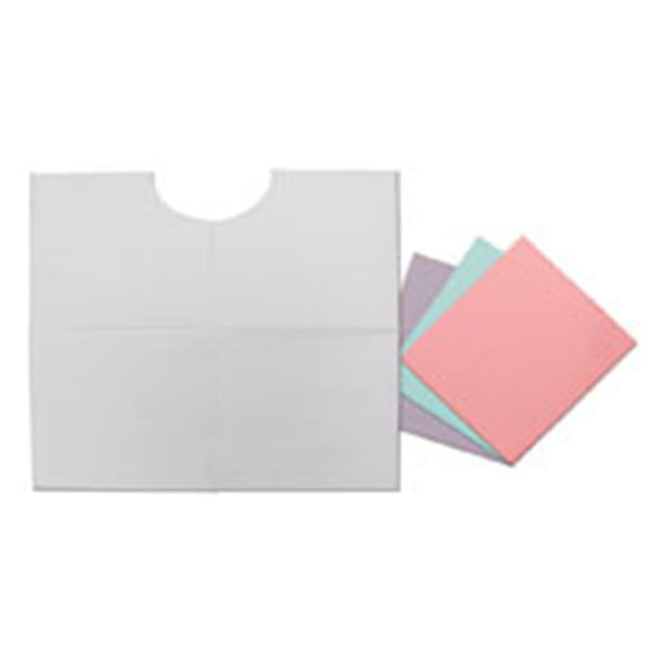 Bib Choice Contour Neck 13 in x 18 in Lavender 2 Ply Tissue / Poly 500/Ca