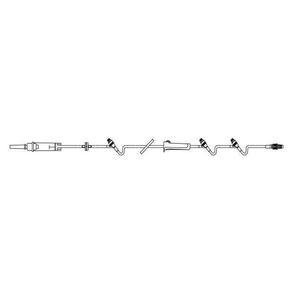 IV Solution Set Continu-Flo 10Drp M LL Adptr/Clr Primary Infusion 48/Ca