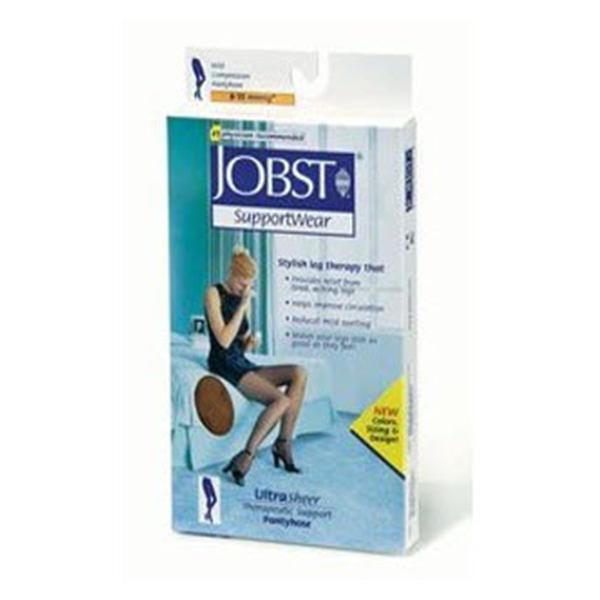Pantyhose Cmprsn Jobst Ultrasheer SupportWear Wst Hi Cls Toe Md Sn Brnz 1Pr/Bx