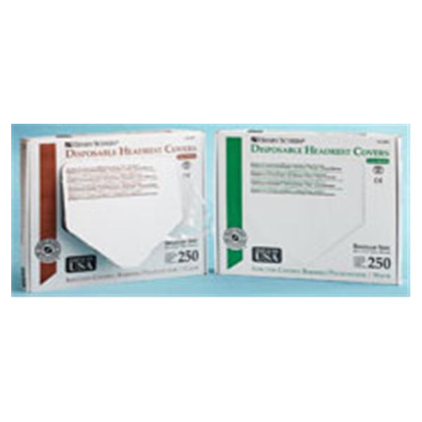 Cover Headrest 14.5 in x 10 in White Plastic 250/Bx, 10 BX/CA