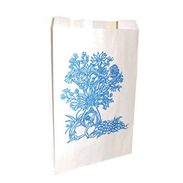 Fox Convertin Bag Trash Plastic Chairside _ Blue/White 200/Box, 5 BX/CA