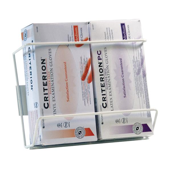 Glove Box Holder Wall Mounting Maxi-Dispenz Steel Wire 2 White Vertical Each