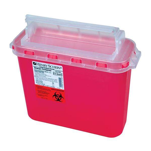 Container Sharps 5.4qt Polypropylene Red Ea, 20 EA/CA