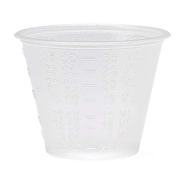Graduated Cup Medicine Polypropylene 1 oz Translucent 5000/Case