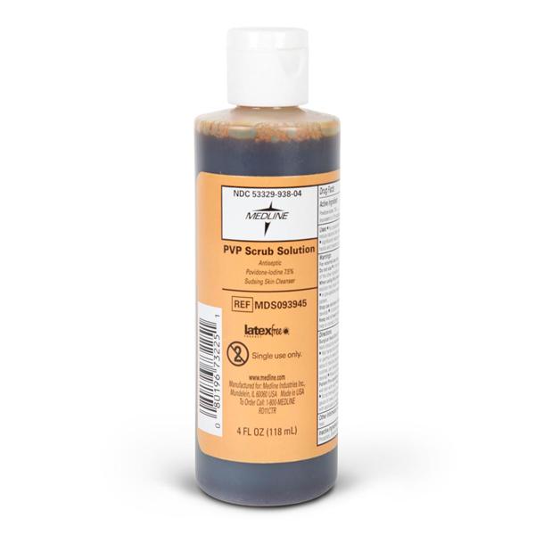 Scrub Surgical PVP Iodine 7.5% 4oz 48/Ca