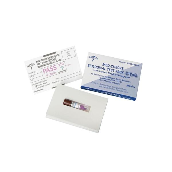 Biological Monitor Steam Test Pack Instant Latex Free 30/Ca