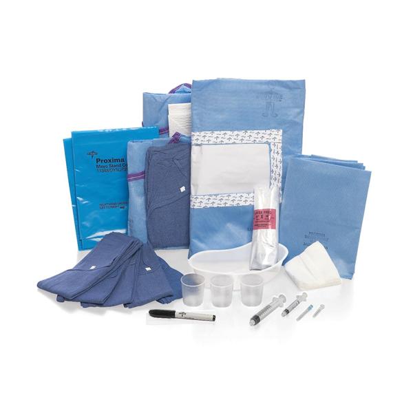 Pack Laparotomy Discogram With Gauze/3mL Syringe Luer Lock Latex Sterile 8/Ca