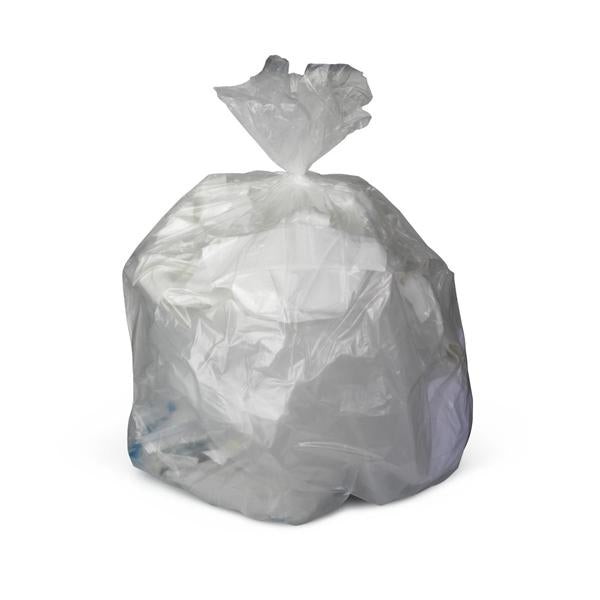 Bag Trash 33gal LDPE 1mm Twist Tie Closure Flat Pack 33x40