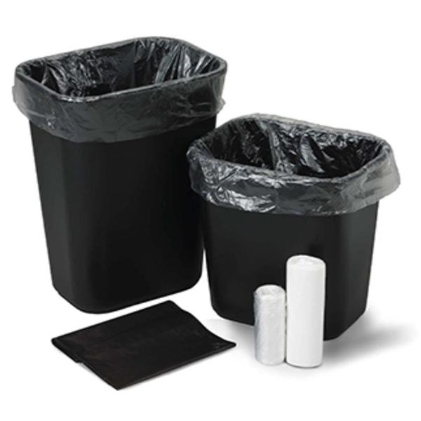 Bag Trash 8-10gal HDPE 8mic Flat Pack 24x24