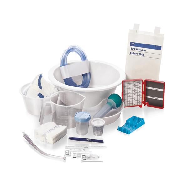 Tray Surgical Single Basin Sure Set With Pitcher 1200mL/Syringe LF 6/Ca