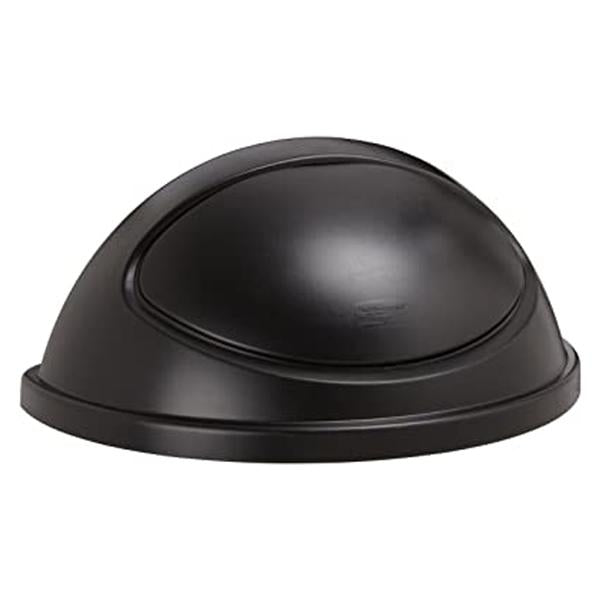 Lid Can Untouchable Resin Spring Lid/Dome Black Half Round 4/Package