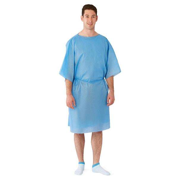 Gown Patient X-Large Blue Multi-Layer 50/Case