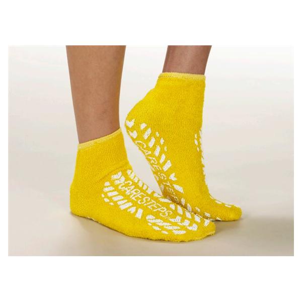 Slippers Patient Care-Step Hi-Risk Terrycloth Yellow Large 48Pr/Case