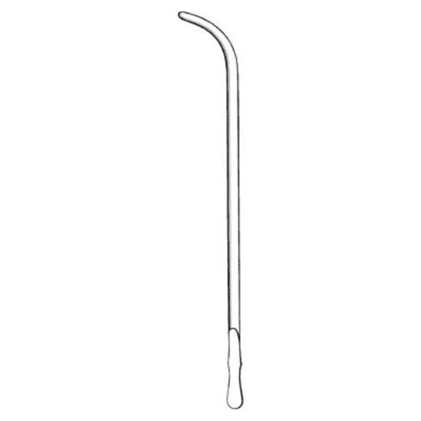 Sound Urethral Urethral Van Buren 24Fr Curved Stainless Steel 11