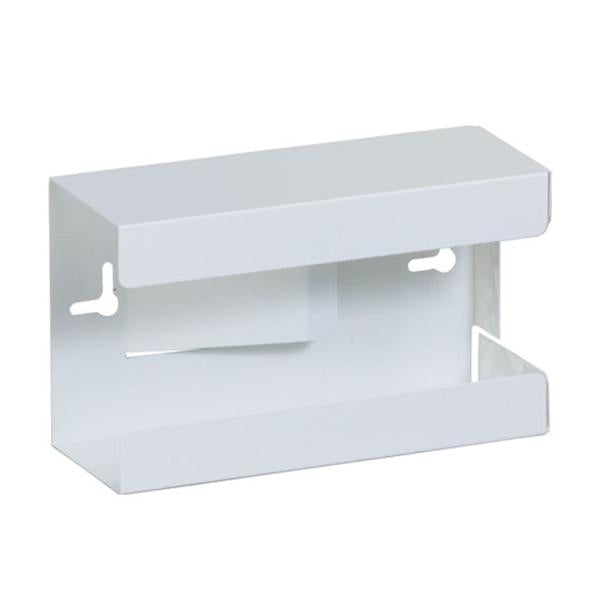 Glove Box Holder Steel Single White Ea