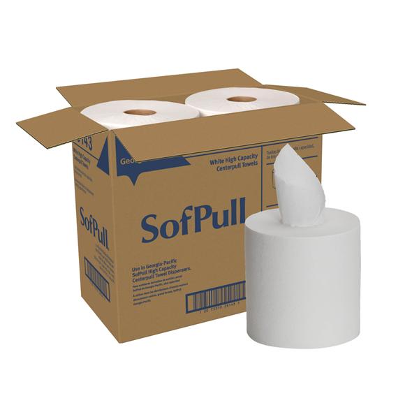 Towel Roll SofPull 1 Ply 7.8 in x 15 in White 4Rl/Ca