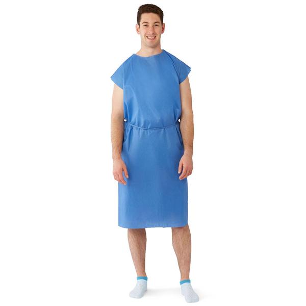 Gown Patient Regular Blue Multi Layer 50/Case