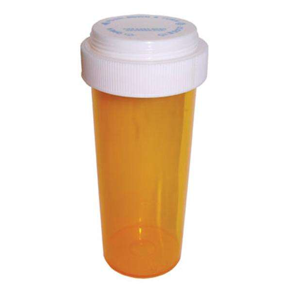 Vial Medicine Plastic 30 Dram Amber 195/Case