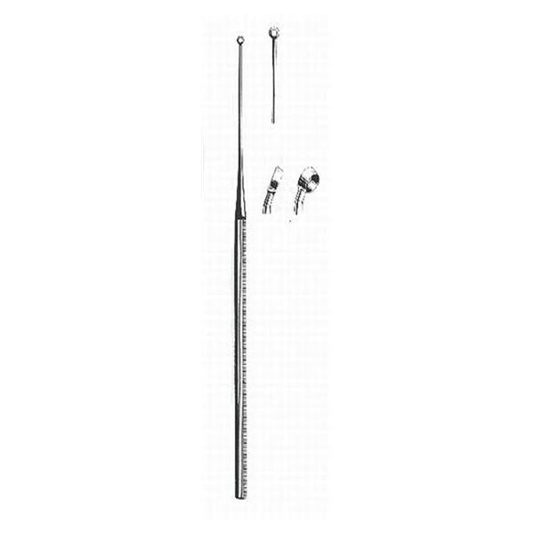 Curette Ear Buck #2 Angled Stainless Steel Ea