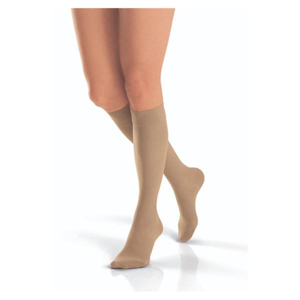 Stocking Compression UltraSheer Knee High Closed Toe Large/Petite Natural 1/Pr