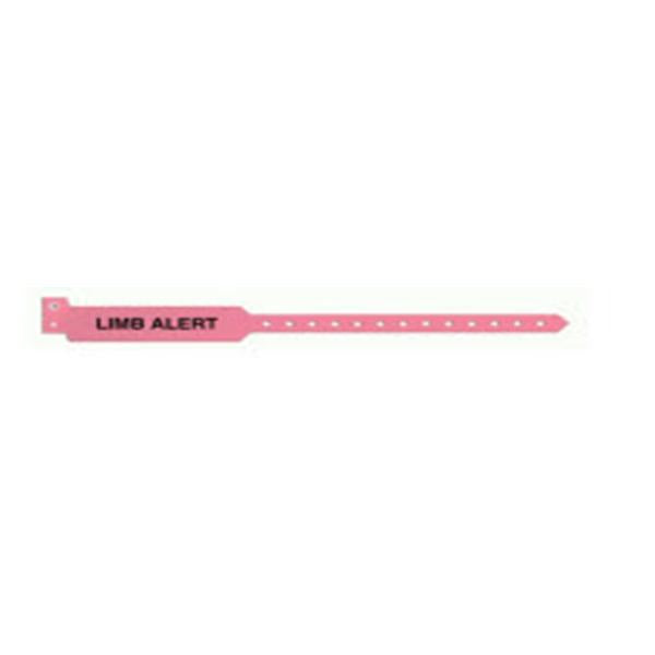 Wristband Identification Sentry Polyester Pink Adult Limb Alert 500/Box