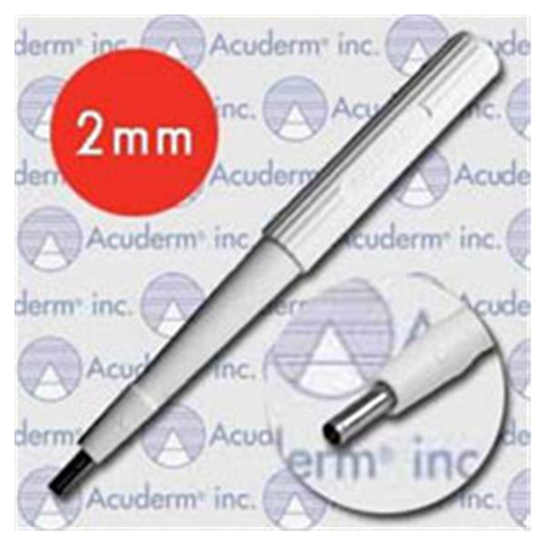 Biopsy Punch Acu-Punch 2mm Ribbed Hollow Handle SS Bld Disp Strl 25/Bx
